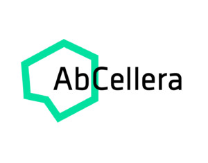 AbCellera logo black text green shape